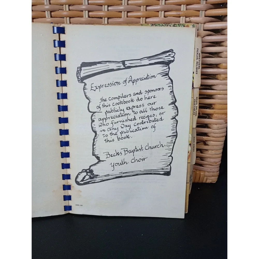 Becks‎ Baptist Church Centennial Cookbook 1880-1980 Winston-Salem, NC Local